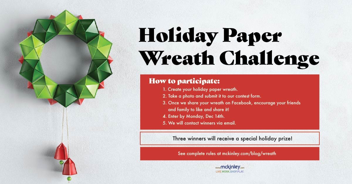 McKinley Living’s Holiday Paper Wreath Challenge